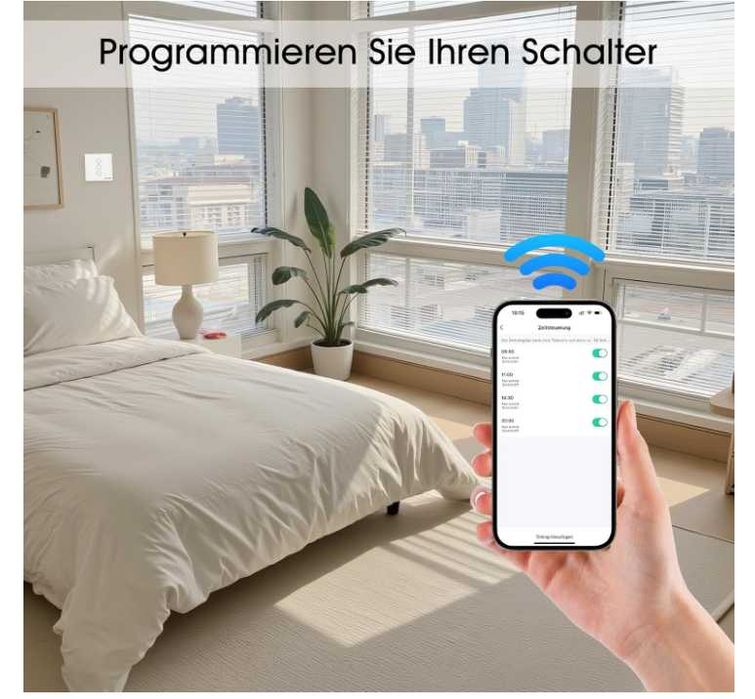 Inteligentny, dotykowy sterownik rolet HEUXGIR, komplet 4 sztuk