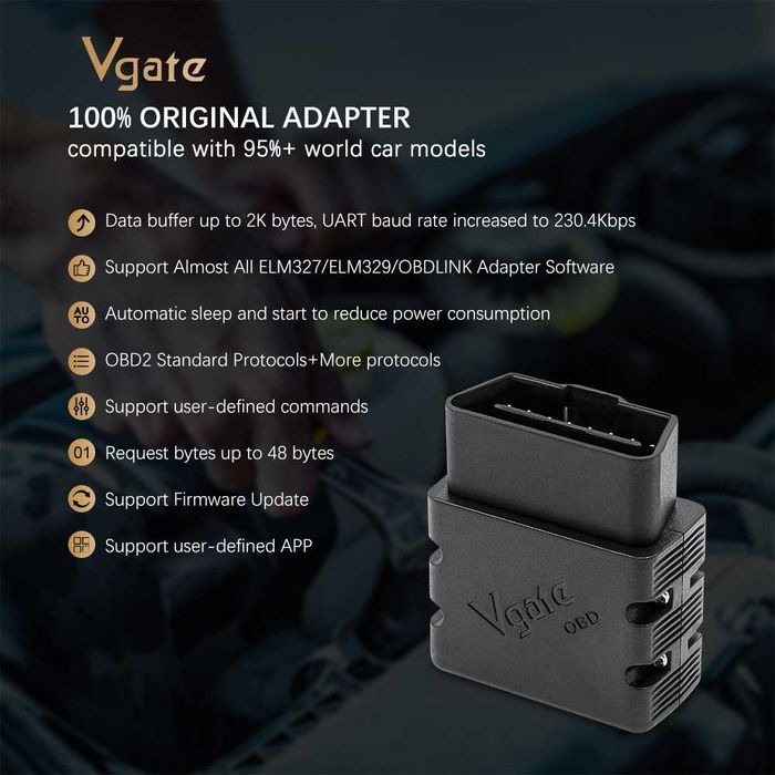 Interfejs diagnostyczny OBD2 ELM327 Vgate vLinker MC 3.0