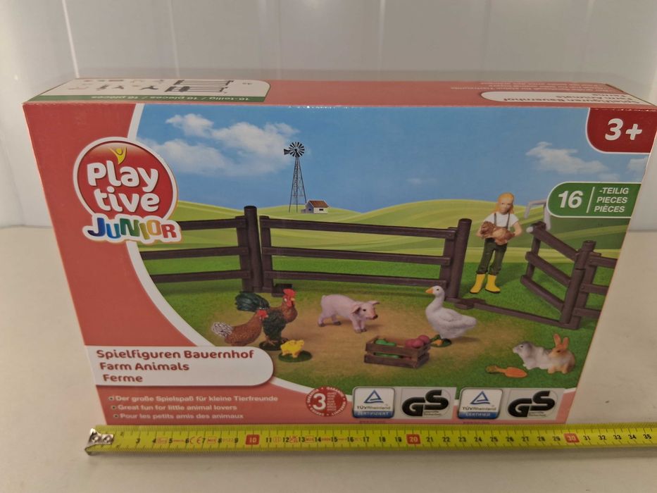 N111 Playtive Junior Zestaw Figurki Farma Zwierzęta Płot 16 Elementów