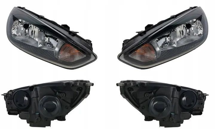 Reflektor Lampa Przednia FORD FOCUS III Lift Czarny Oryginał 2014-2018 Oryginał Nowa