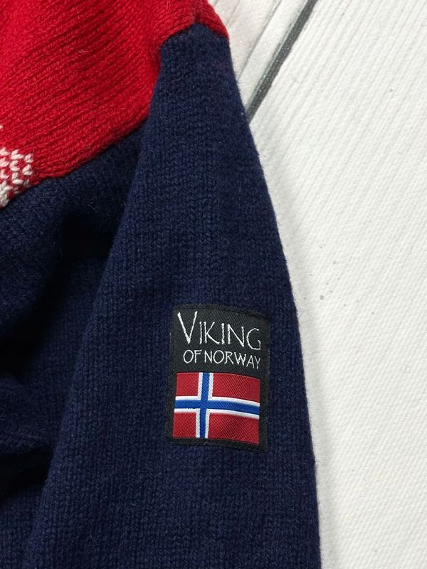 Viking Of Norway Wełniana Bluza Rozpinana z Kapturem Męska z Membrana