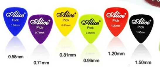 Conjunto pack 5 palhetas Guitarra acustica eletrica Bandolim Ukelele