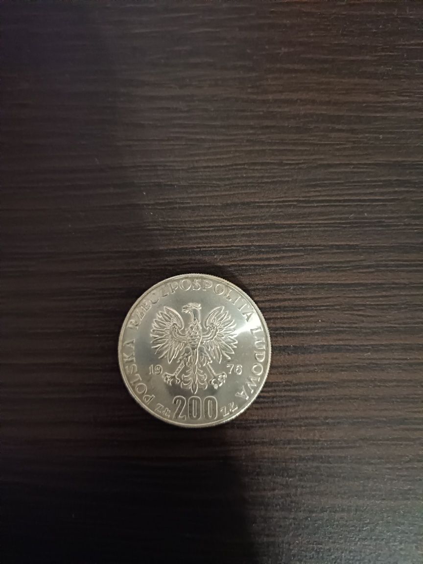 Moneta PRL z 1976 r. 200 zł. Kolekcjonerskie.