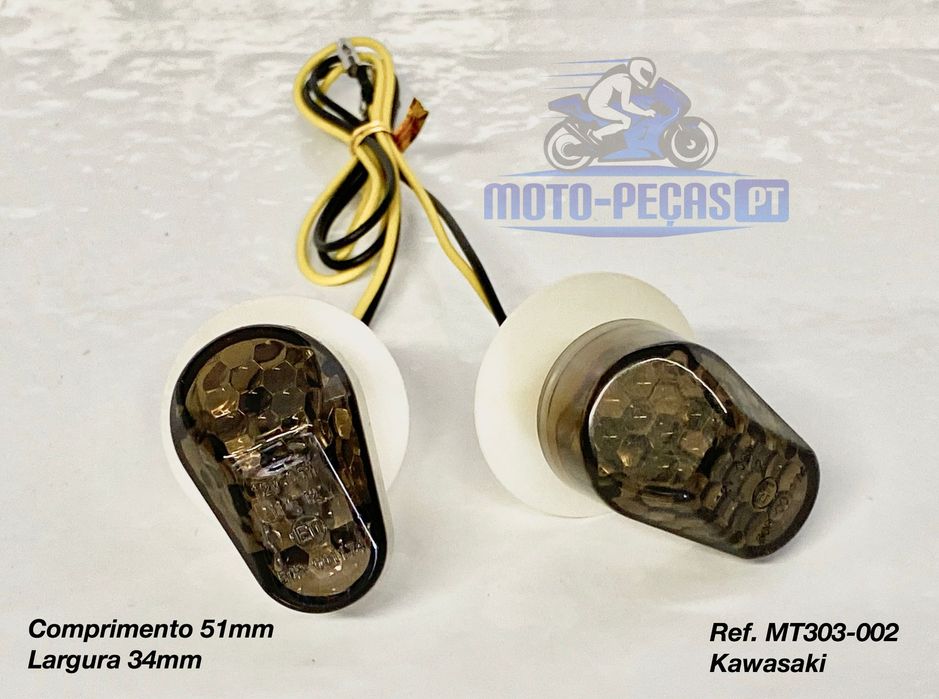 par piscas embutir kawasaki - piscas led
