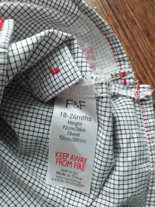Zestaw koszul r.86-92 H&M, F&F dla chłopca