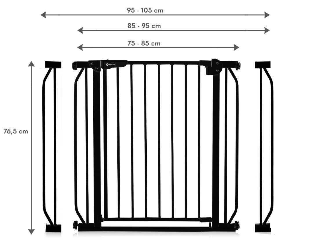 Barierka Bramka Lionelo TRUUS DRZWI SCHODY Do105cm