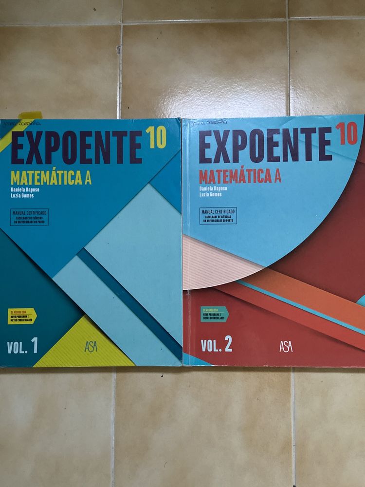 Livros de matemática A 10 ano