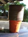 25X vasos plástico flores plantas jardinagem jardim NOVOS