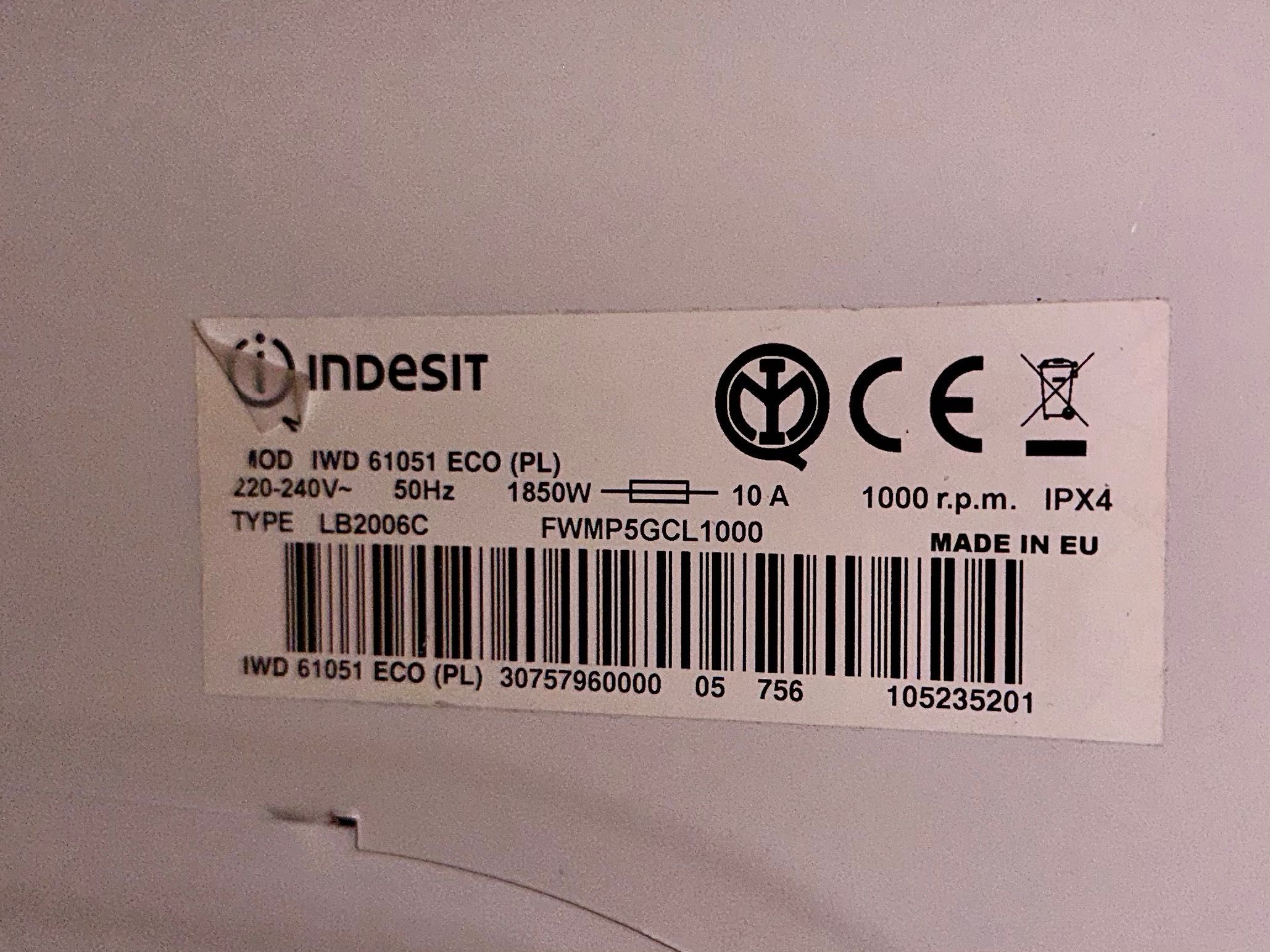 Pralka Indesit - bardzo dobry stan
