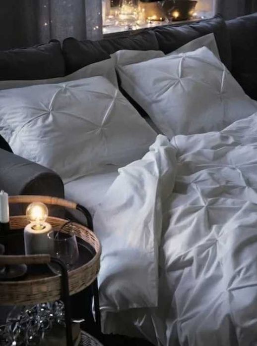 Nowy IKEA TRUBBTAG KOMPLET POŚCIELI 150x200 Pościel Biała Lycocell