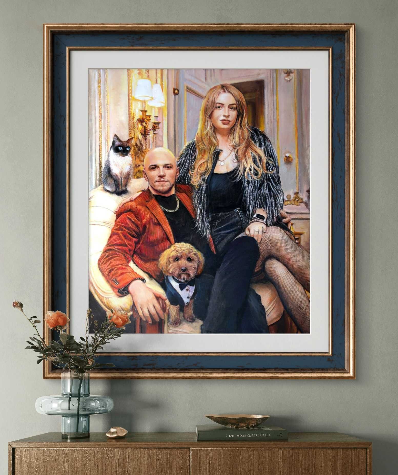 Obraz olejny, portret farbami olejnymi ze zdjęcia, Artysta\Malarz