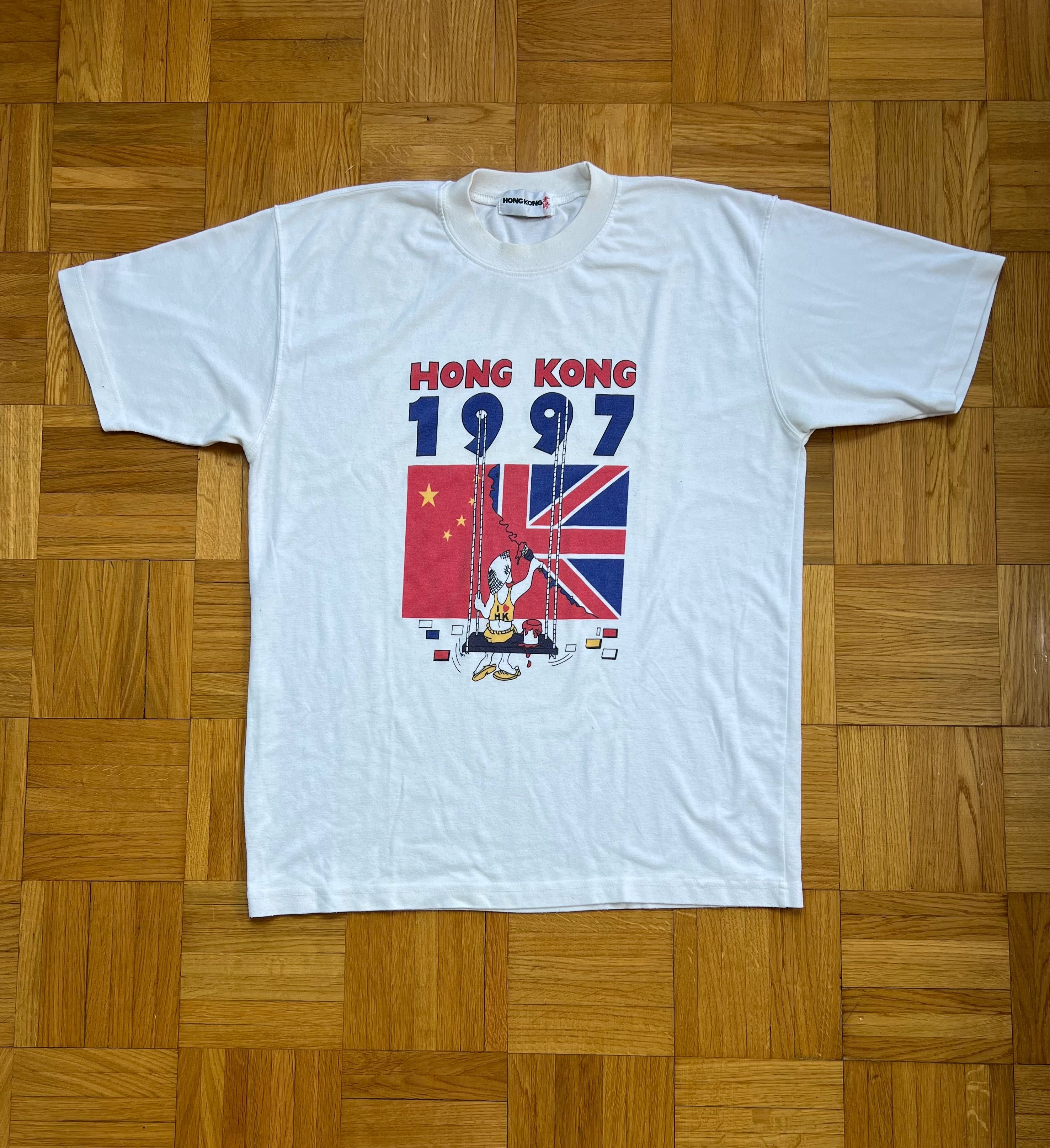 Rare Tshirt Hong Kong 1997 year Great Britain vintage 90’s