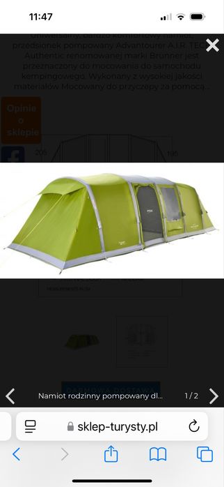 Namiot Vango Longleat 800 XL, na 8 osób