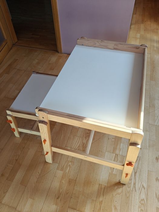 Biurko i ławka FLISAT IKEA