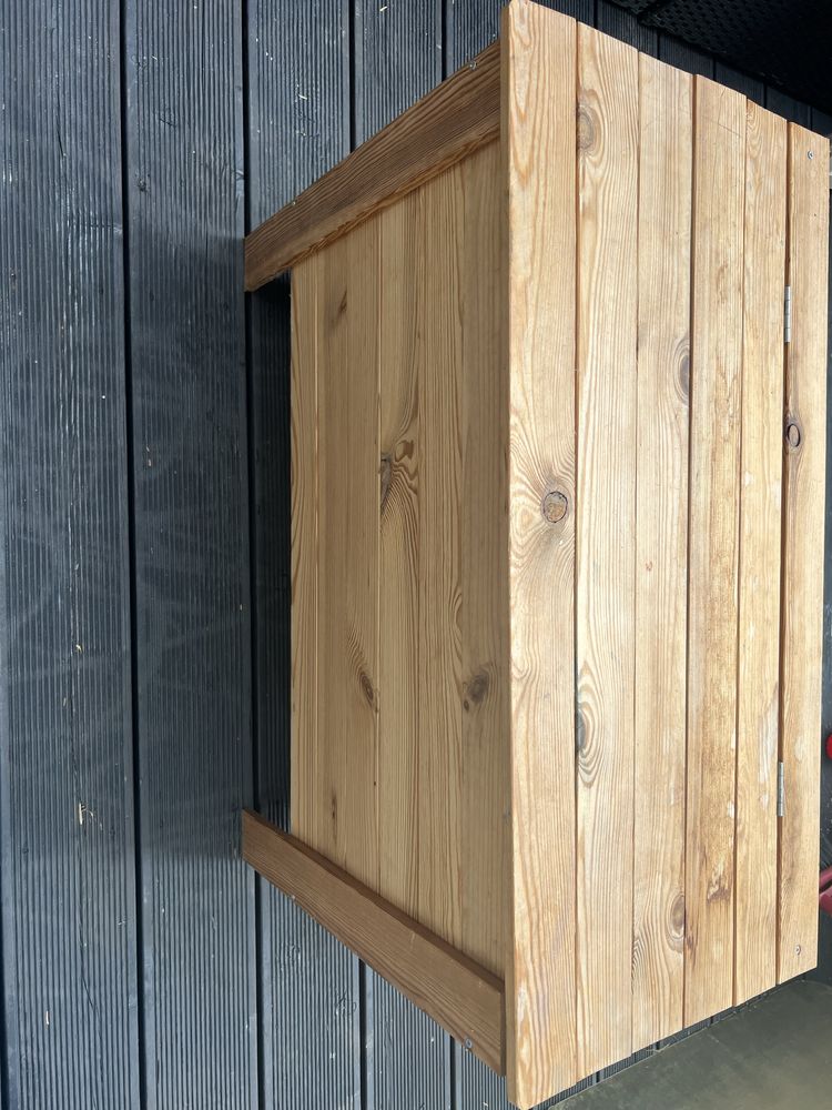 Skrzynia drewniana z klapą balkon ogród