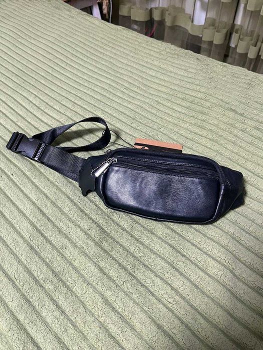 Поясна бананка з натуральної шкіри, поясная на пояс бананка кожанная