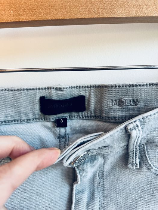 Piękne spodnie chłopięce jeansy markowe River Island na 8 lat r. 128