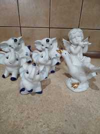 Figurki z porcelany 8 szt