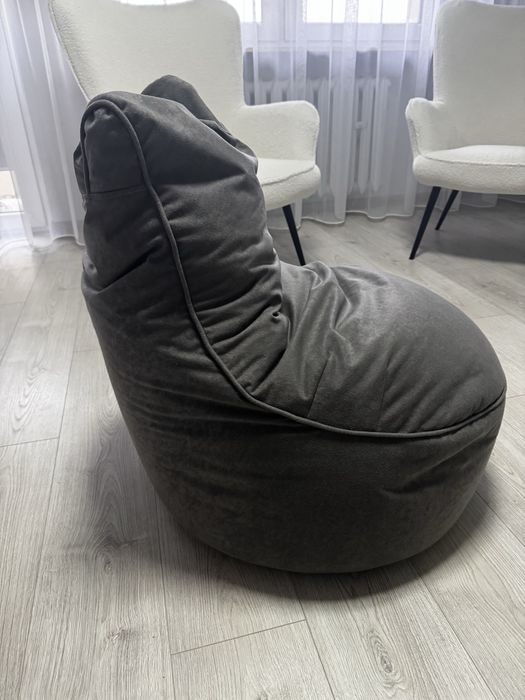 Pufa/worek w kolorze ciemnoszarym + wypełnienie