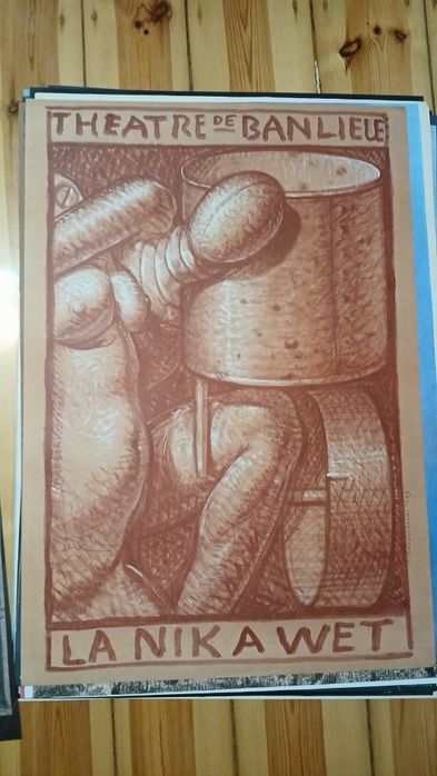 Plakat teatralny - Starowieyski "La Nik A Wet"