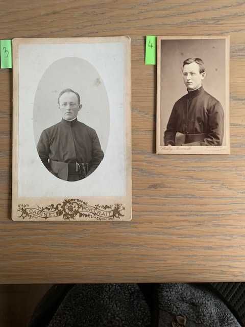 Cztery fotografie gabinetowe z postaciami Jezuitów