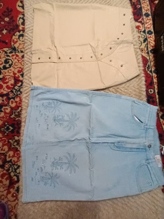 Лот Юбка джинс р.48- 50