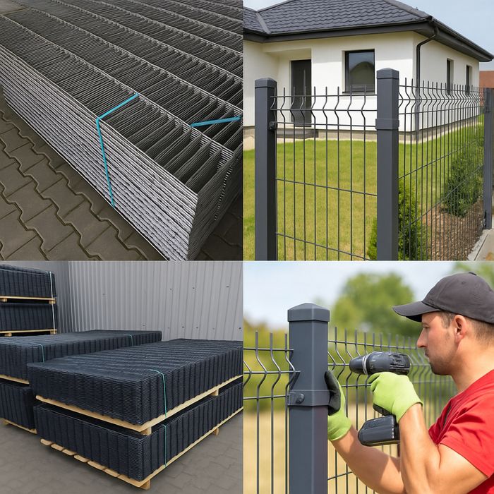 Ogrodzenia panelowe 3D / 2D – Transport i montaż– Płock i okolice