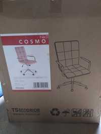 Fotel obrotowy firmy BRW model Cosmo. Kolor pudrowy róż nowy.