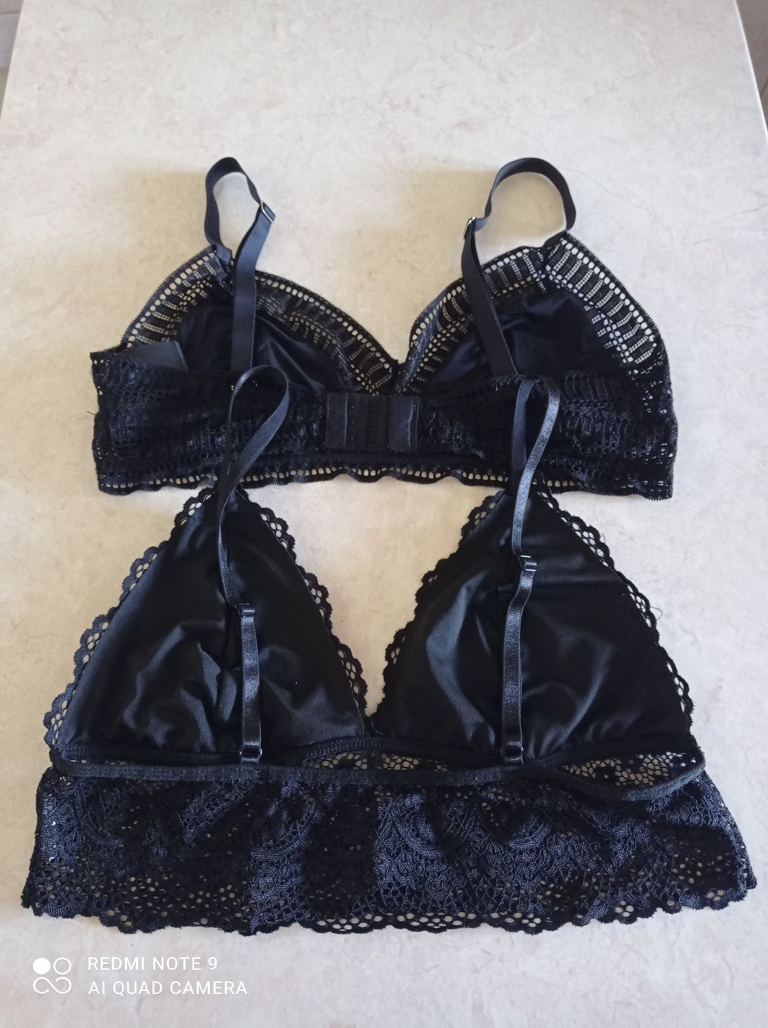 Stanik biustonosz H&M  braletka 2 sztuki koronkowy