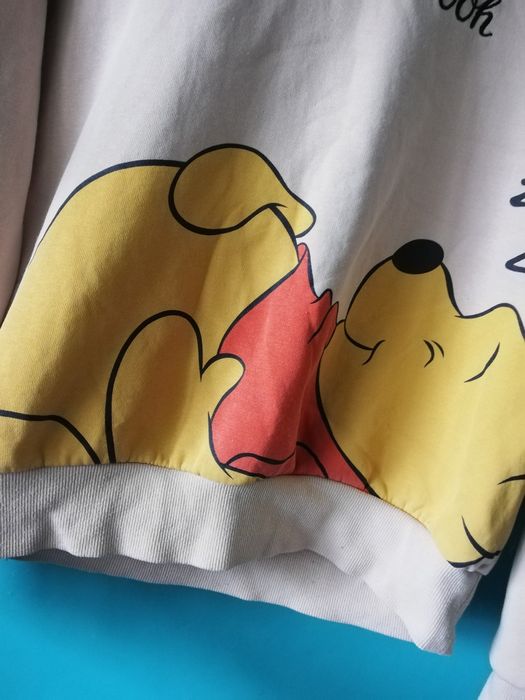 Brązowa beżowa bluza House S 36 Disney Kubuś Puchatek