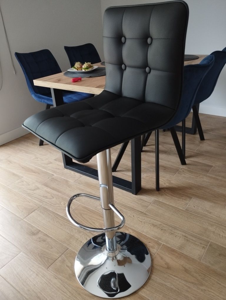 Hocker Kuchenny Chrom-czarny