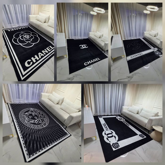 Dywan chodnik  versace  Chanel 200x300 cm duży glamour czarny