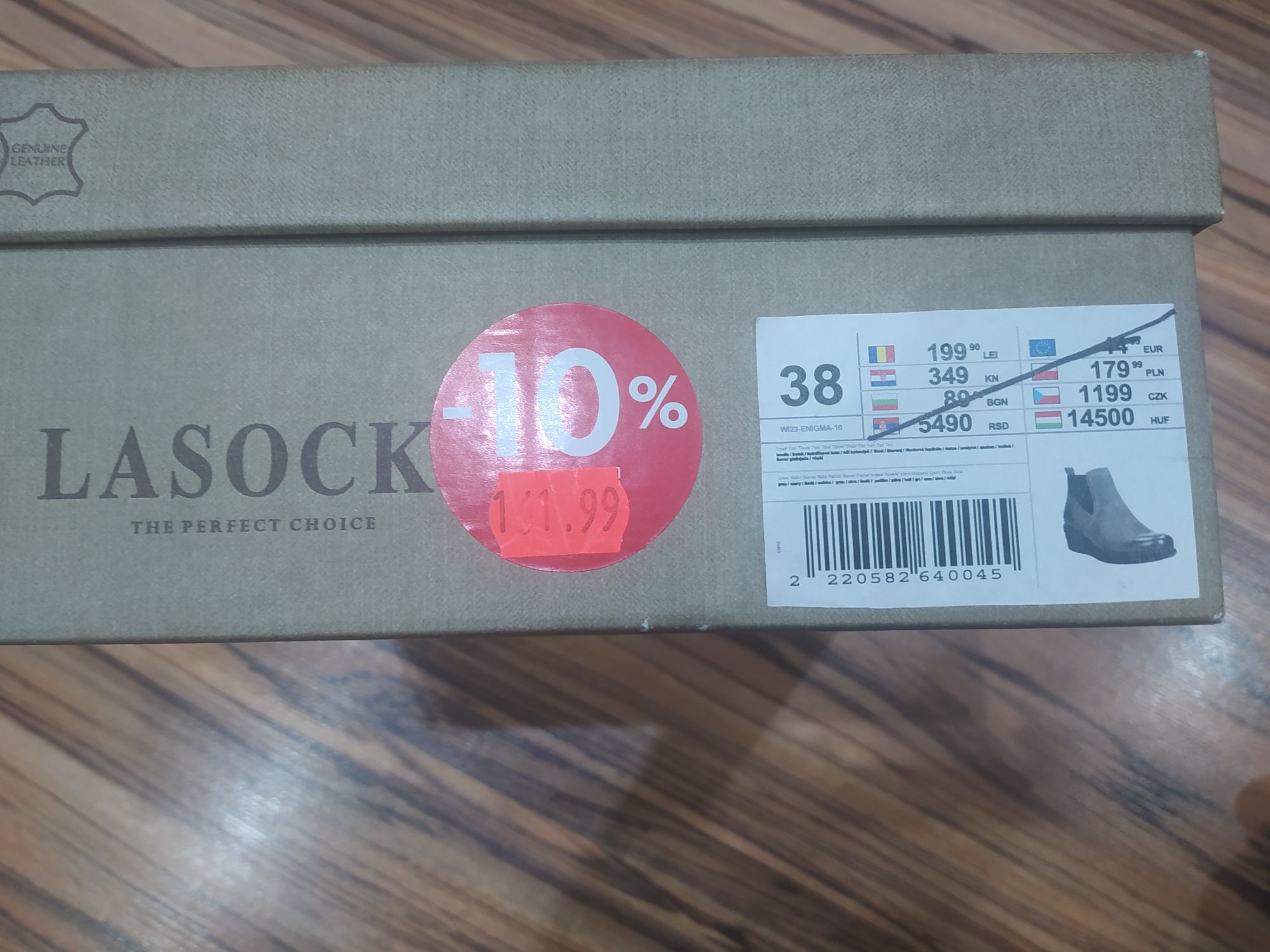 botki damskie skórzane Lasocki CCC koturn 38