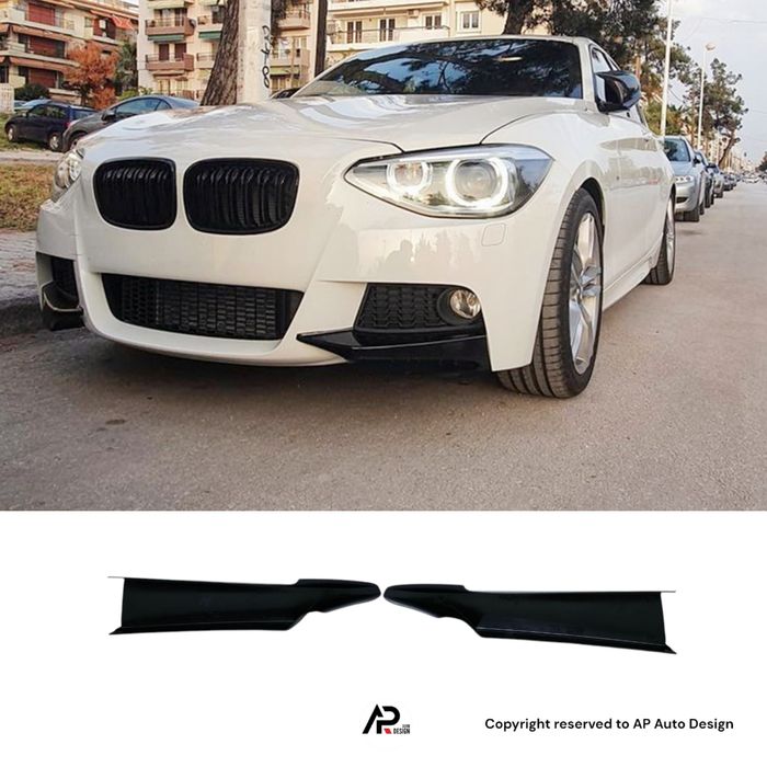 BMW F20 F21 Lip Aba Splitter Frontal Preto brilhante