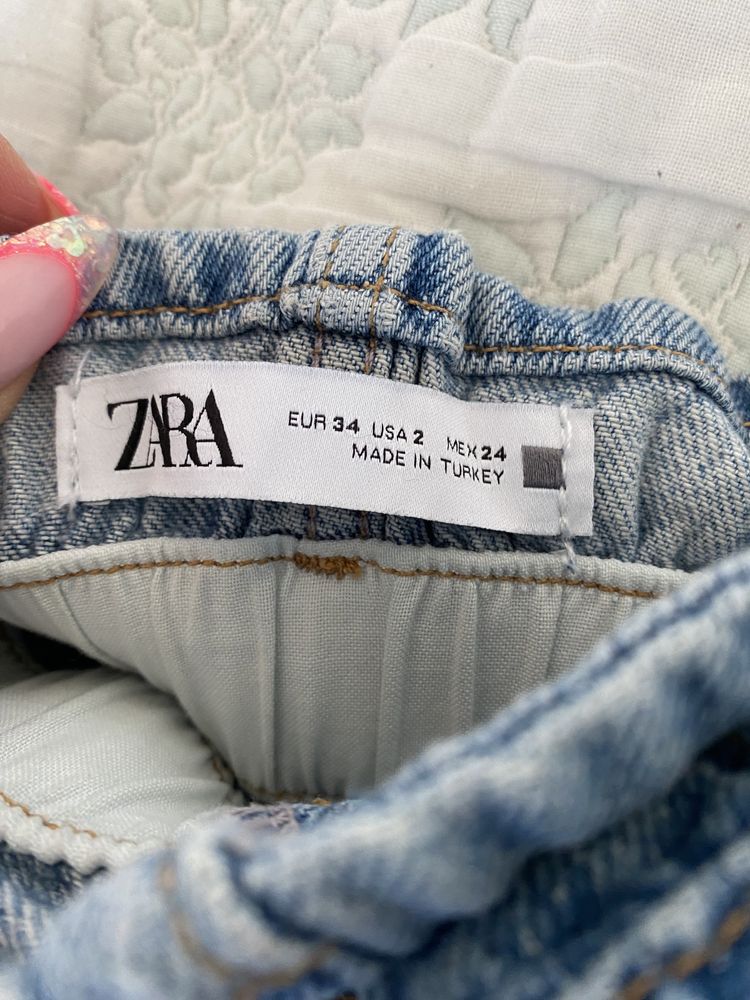 Утеплена сукня шорти джинсові Zara платье Зара розмір S