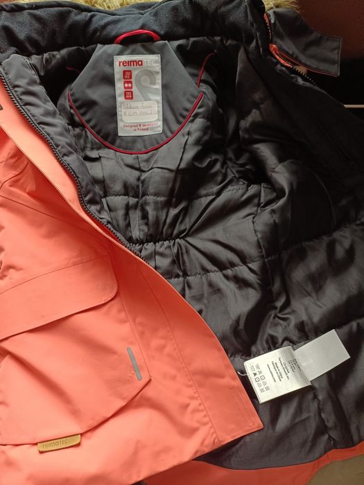 Зимова куртка Reima 128, парка лосось