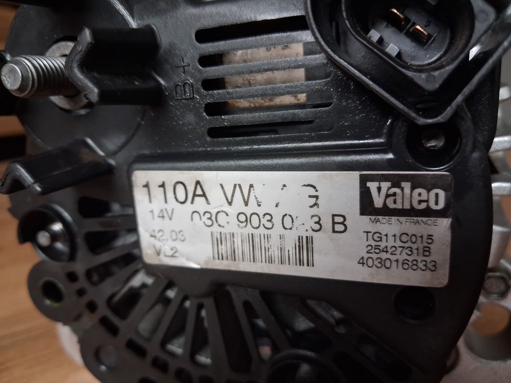 Alternator 110A Audi A3 1.4 TFSI 1.6 FSI Octavia II Fabia 2 Po Regener