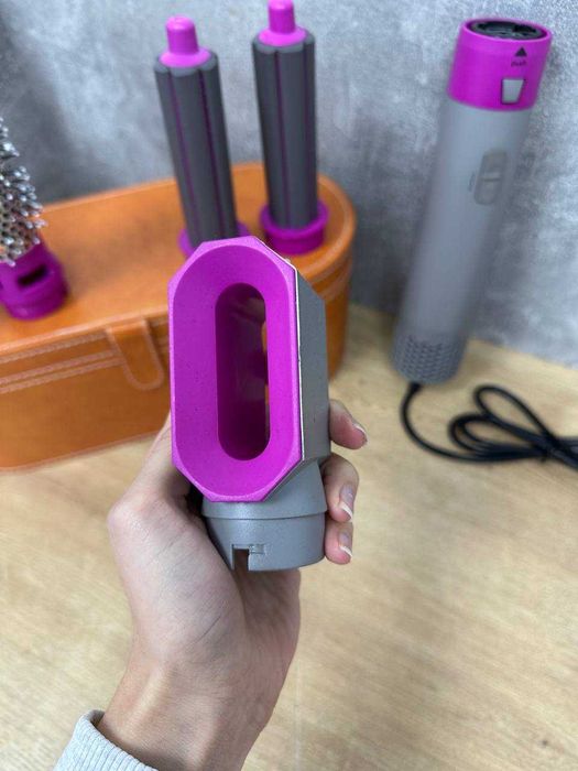 ФЕН для волос! ФЕН СТАЙЛЕР + 5 насадок + кожаный кейс! Мощный.