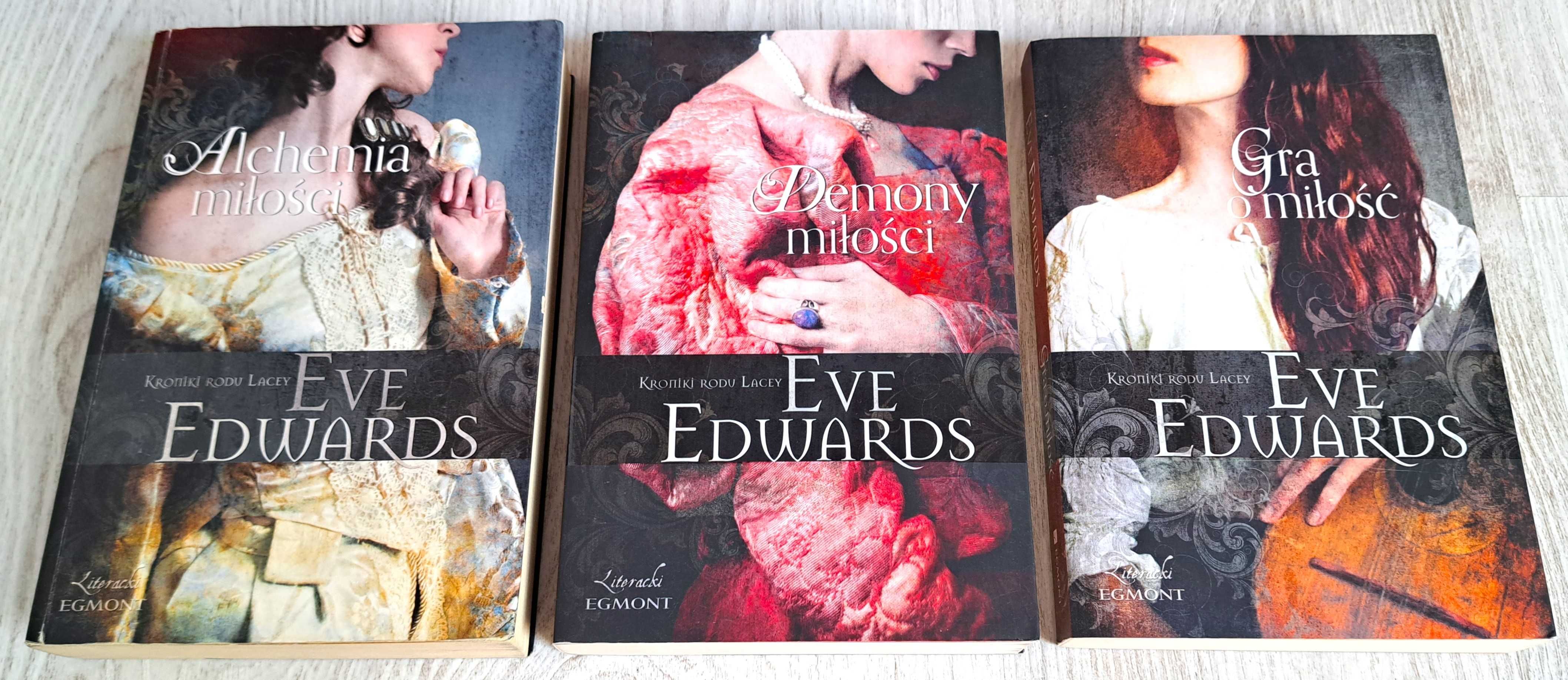3x Eve Edwards Alchemia miłości + Demony miłości + Gra o miłość