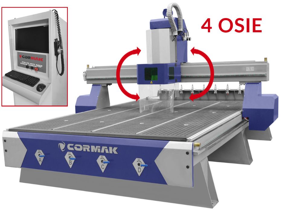 Ploter frezujący centrum obróbcze frezarka 2030 4 osie! 9kW 2100x3200