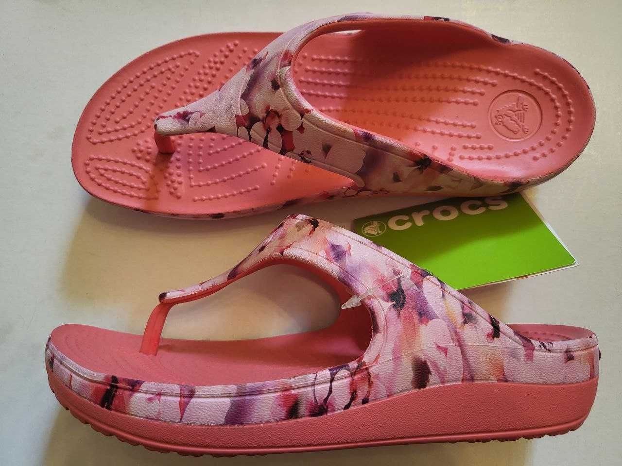 Женские шлепанцы Crocs - КРОКСЫ открытые
