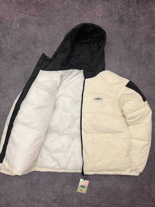 (БЕЗ ПЕРЕДОПЛАТИ)Corteiz Puffer Jacket біла куртка пуховик кортез