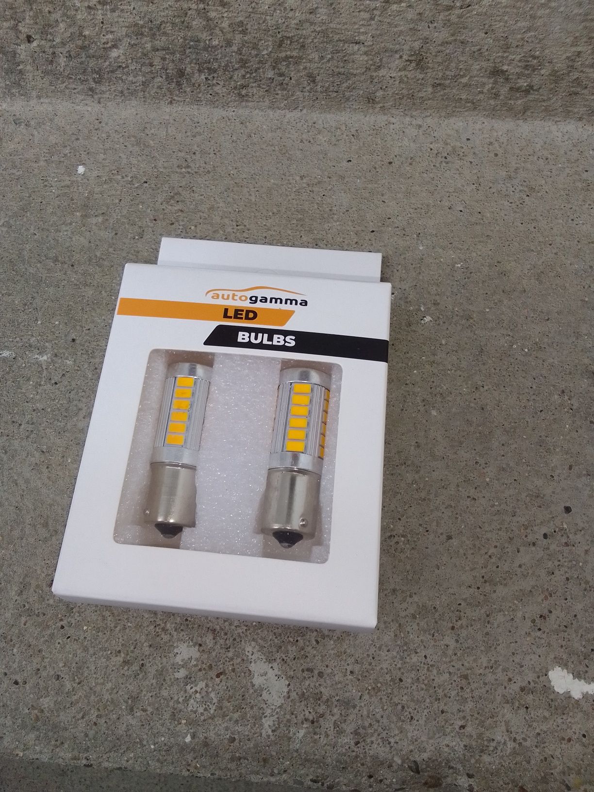 Zestaw dwie sztuki led 12 v pomarańczowe