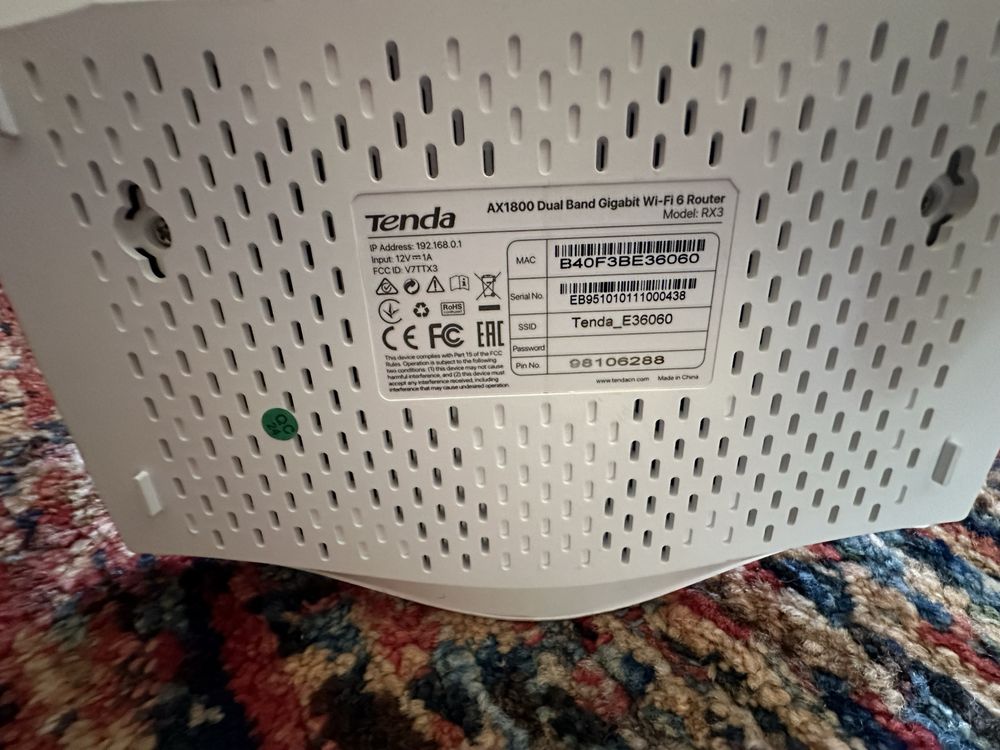 Router Tenda AX1800 Wifi 6