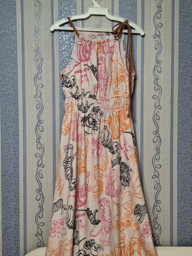 Вискозное платье-сарафан ZARA