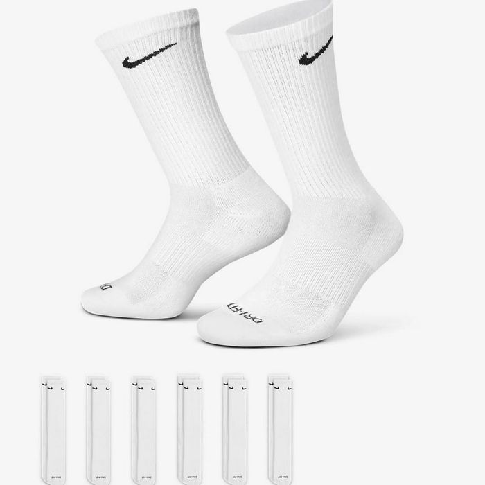 Оригінальні шкарпетки найк, носки найк оригінал, найк високі білі