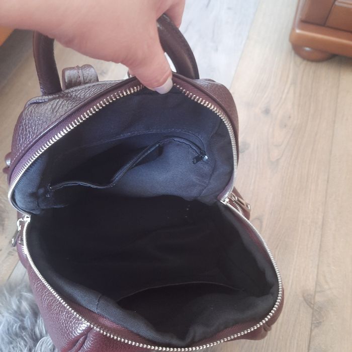 Рюкзак, шкіра, колір бордо