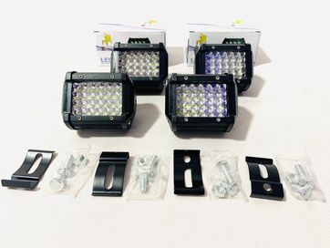 Lampa led halogeny dalekosiężne 4 x 72W barwa biała 12-24V wodoszczeln