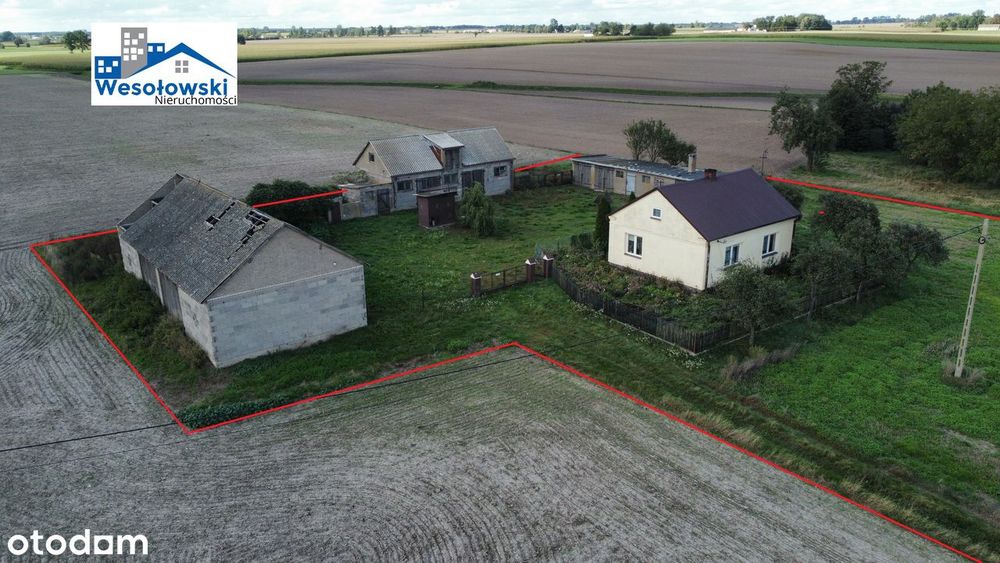 Siedlisko 8673m2, dom 70m2 bez sąsiadów, cisza i spokój.