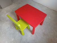 Krzesełko i stolik dla dziecka Mammut Ikea
